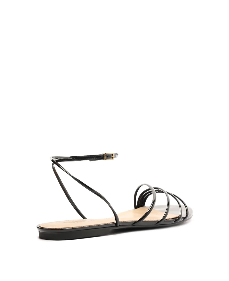 Schutz Women's Inez3 Round Toe Flat Sandals