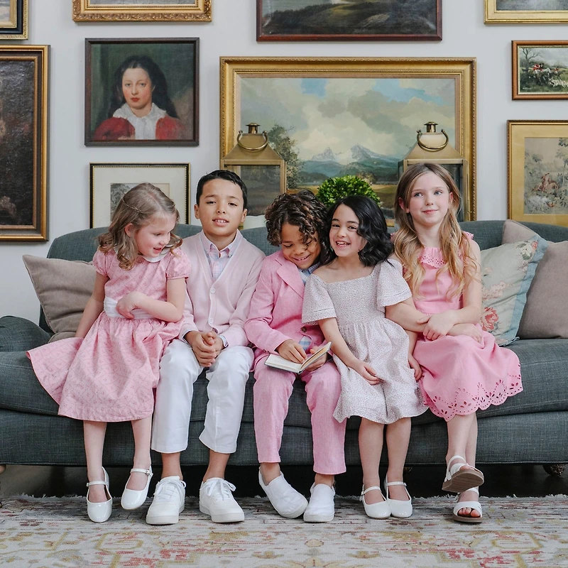 Hope & Henry Big Boys Heirloom Linen Suit Pant