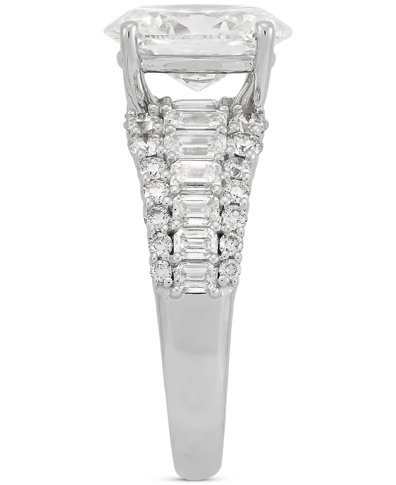 Grown With Love Certified Lab Grown Oval Engagement Ring (4 ct. t.w.) in 14k White Gold