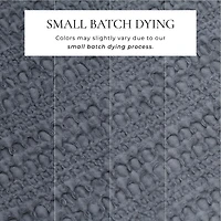 Linery & Co. 100% Cotton Reversible Honeycomb Waffle / Percale Duvet Cover Set