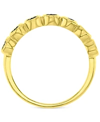 Lab-Created Blue Sapphire Stack Ring (1-1/2 ct. t.w.) 14k Gold-Plated Sterling Silver
