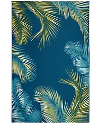 Liora Manne' Marina Palm Border 6'6"x9'4" Area Rug
