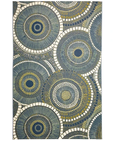 Liora Manne' Marina Circles 7'10"x9'10" Area Rug