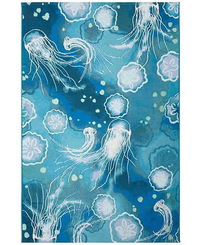 Liora Manne' Marina Jelly Fish 8'10"x11'9" Area Rug