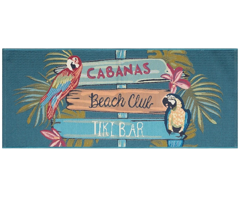 Liora Manne' Esencia Summer Signs 1'11"x4'11" Runner Area Rug