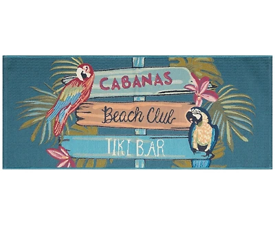 Liora Manne' Esencia Summer Signs 1'11"x4'11" Runner Area Rug
