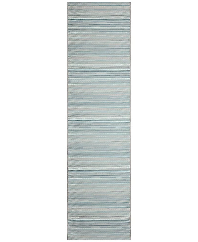 Liora Manne' Miranda Tweed Stripe 1'11"x7'6" Runner Area Rug