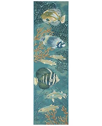 Liora Manne' Marina Fish 1'11"x7'6" Runner Area Rug