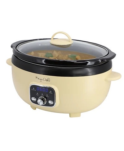 MegaChef 3.5 Quart Oval Electric Slow Cooker