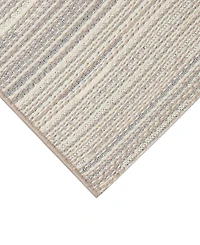 Liora Manne' Miranda Tweed Stripe 4'10"x7'6" Area Rug