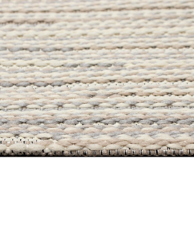 Liora Manne' Miranda Tweed Stripe 4'10"x7'6" Area Rug