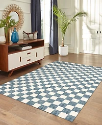 Liora Manne' Savannah Checkerboard 8'3"x11'6" Area Rug