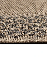 Liora Manne' Monaco Leopard Border 6'6"x9'4" Area Rug
