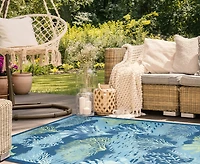 Liora Manne' Marina Coral Garden 7'10"x9'10" Area Rug