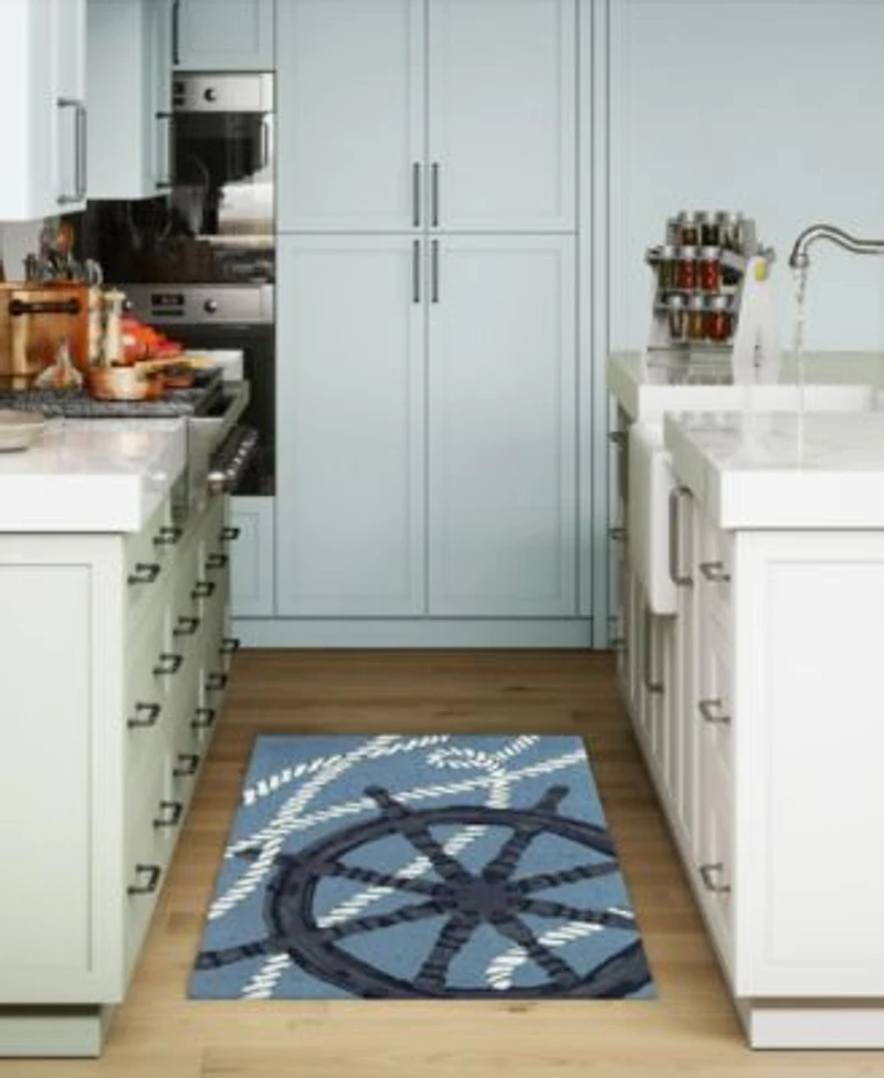 Liora Manne Frontporch Captains Wheel Rug Collection