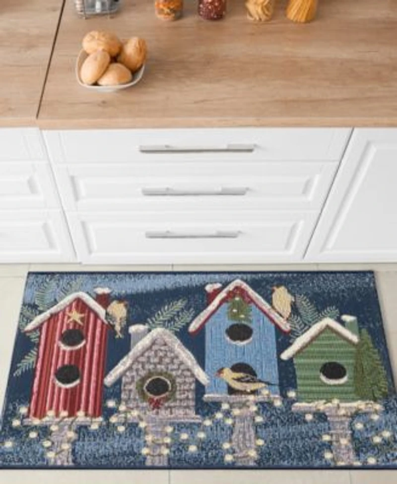 Liora Manne Esencia Birdhouse Holiday Rug Collection