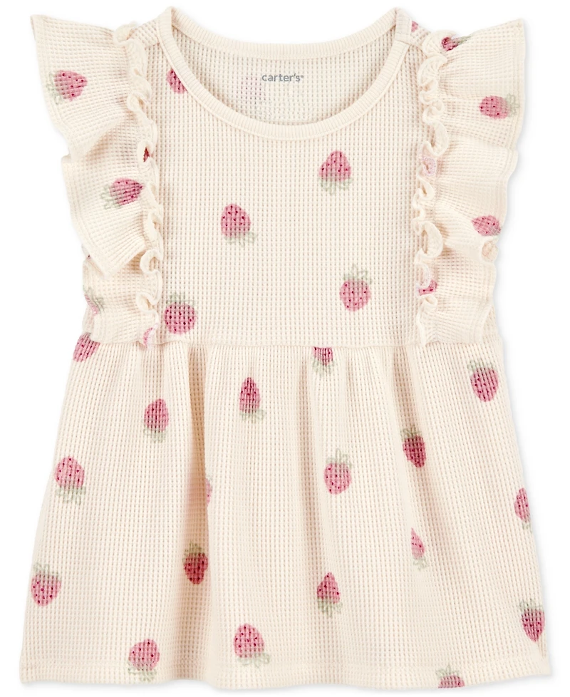Carter's Toddler Girls Strawberry-Print Short-Sleeve Top