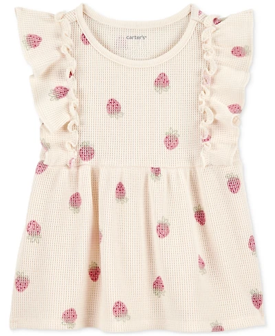 Carter's Toddler Girls Strawberry-Print Short-Sleeve Top