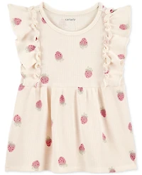 Carter's Toddler Girls Strawberry-Print Short-Sleeve Top