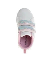 Laura Ashley Toddler Girls Hook and Loop Sneakers