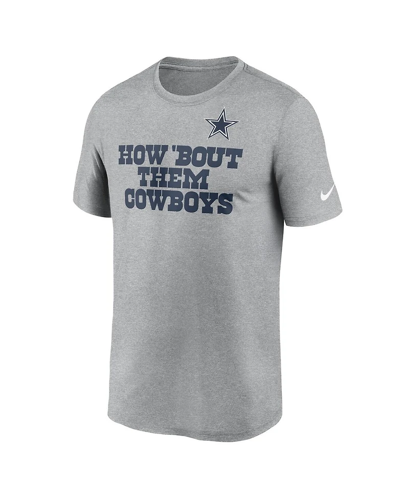 Nike Men's Heather Gray Dallas Cowboys Local Them T-Shirt