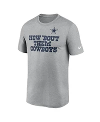 Nike Men's Heather Gray Dallas Cowboys Local Them T-Shirt
