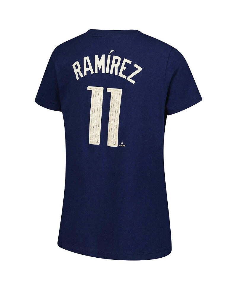 Nike Women's Jose Ramirez Navy Cleveland Guardians 2024 City Connect Fuse Player Name Number T-Shirt