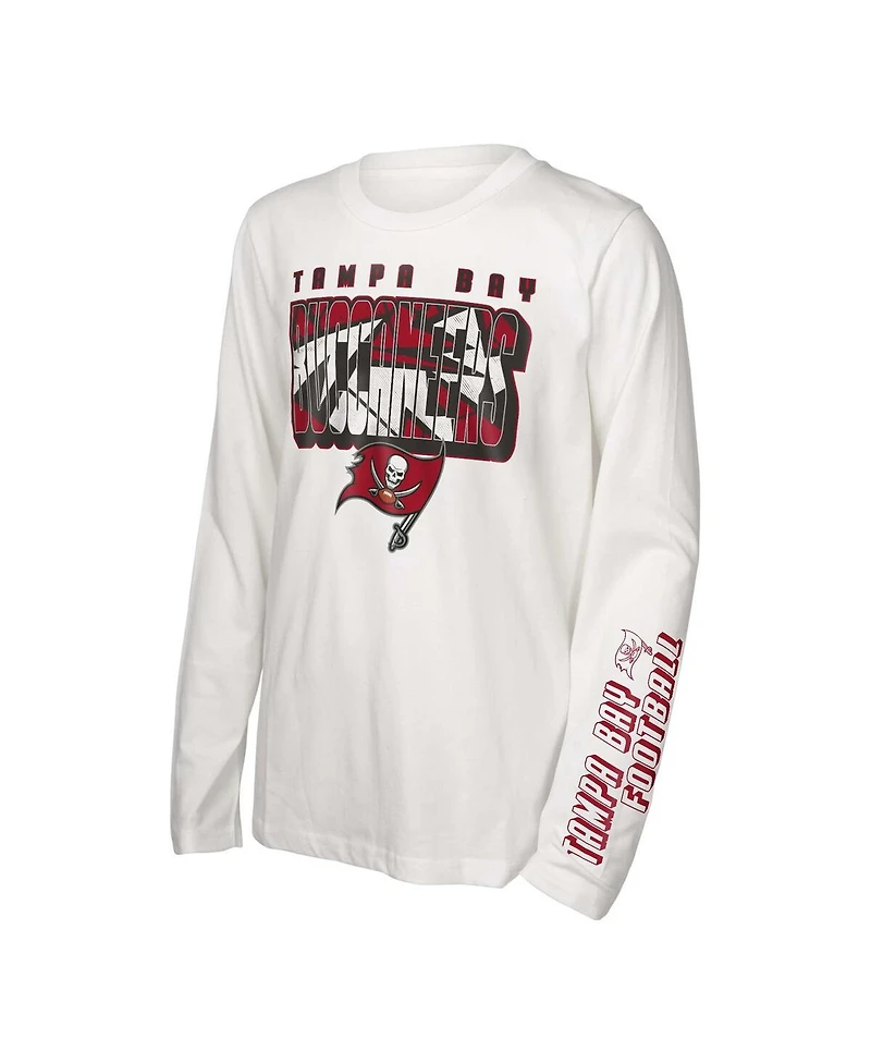 Outerstuff Big Boys and Girls Tampa Bay Buccaneers In the Mix T-Shirt Combo Set