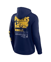 Fanatics Men's Navy/Yellow Indiana Pacers Game Time Crossover Pullover Hoodie