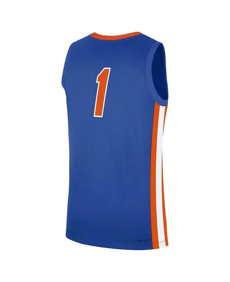 Jordan Men's Royal Florida Gators Road Replica Basketball Jersey