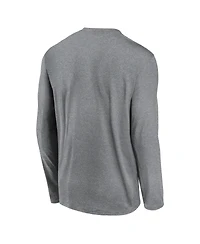 Nike Men's Heather Gray Los Angeles Chargers Legend Icon Long Sleeve T-Shirt