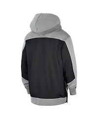 Nike Men's Silver San Antonio Spurs Authentic On-Court Showtime Performance Full-Zip Hoodie