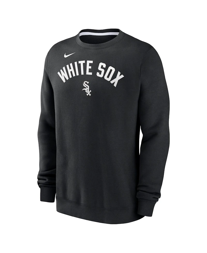 Nike Men's Black Chicago White Sox Classic Fleece Performance Pullover Sweatshirt
