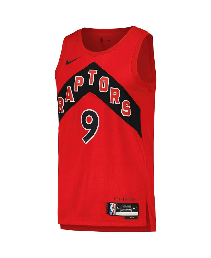 Nike Men's and Women's Rj Barrett Red Toronto Raptors Swingman Player Jersey - Icon Edition