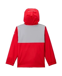 Columbia Big Boys and Girls Scarlet Ohio State Buckeyes Rainy Fields Lined Omni-Tech Full-Zip Hoodie Jacket