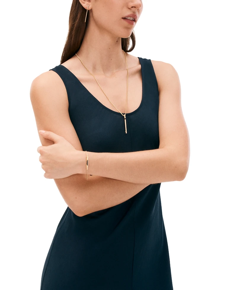 Tommy Hilfiger Linear Logo Plaque Chain Bracelet