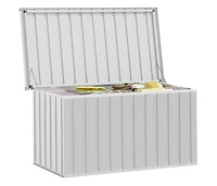 vidaXL Patio Storage Box Gray 50.8"x26.4"x25.6"
