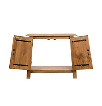 vidaXL Bathroom Vanity Cabinet Solid Pinewood 27.6"x12.6"x24.8"