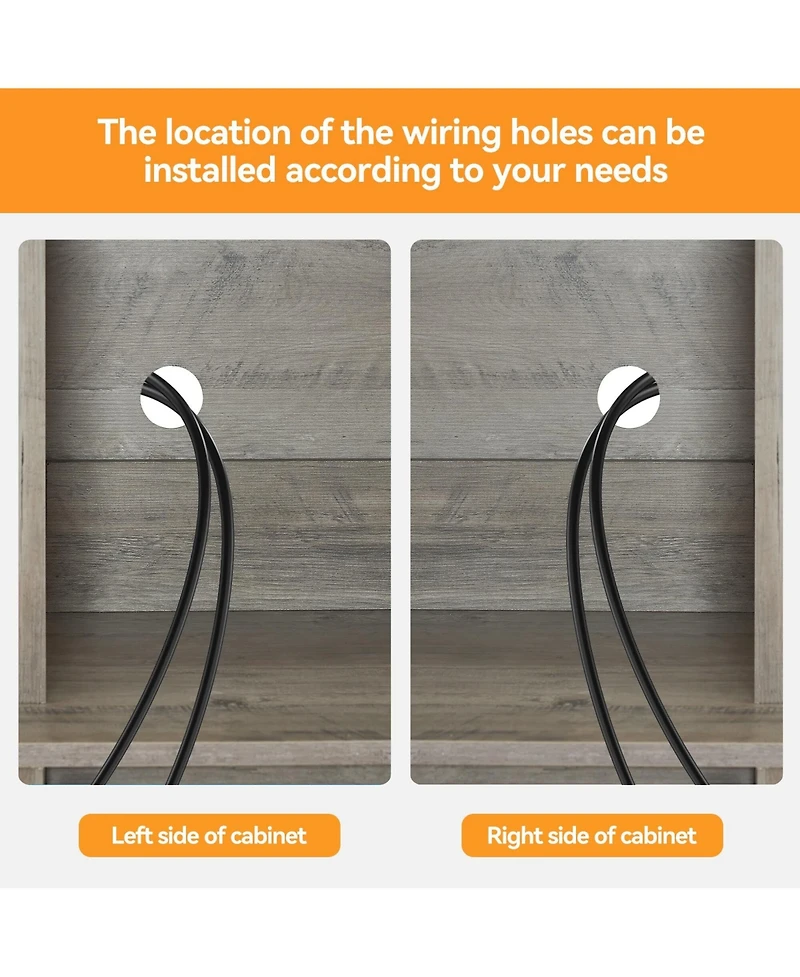 gaomon 70" Farmhouse Bar Wine Cabinet with Sliding Barn Doors, Coffee Liquor Cabinets with Storage Shelves and Glasses Rack for Kitchen, Dining Room