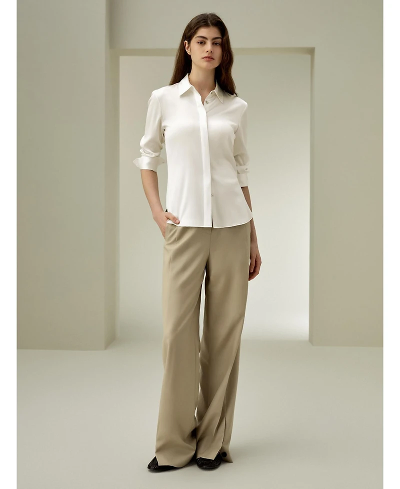 Lilysilk Women's Elegant Silhouette Silk Shirt