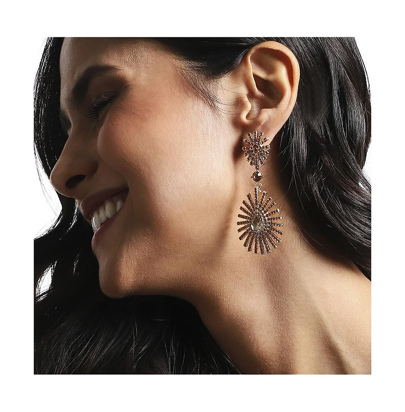 Maxi Crystal Drop Earrings