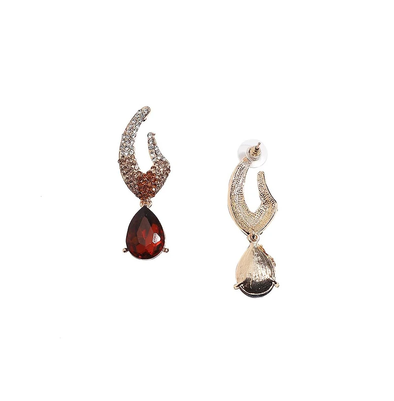 Crystal Pear Drop Earrings