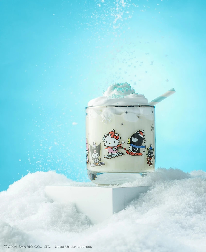JoyJolt Hello Kitty and Friends Winter Wonderland Short Glasses, Set of 4