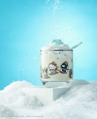 JoyJolt Hello Kitty and Friends Winter Wonderland Short Glasses, Set of 4