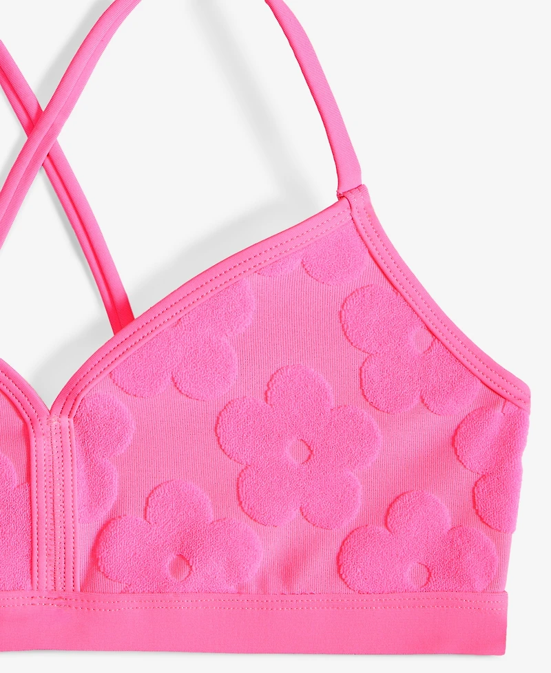 Breaking Waves Big Girls Banded Bralette & Scoop Bottom Swimsuit