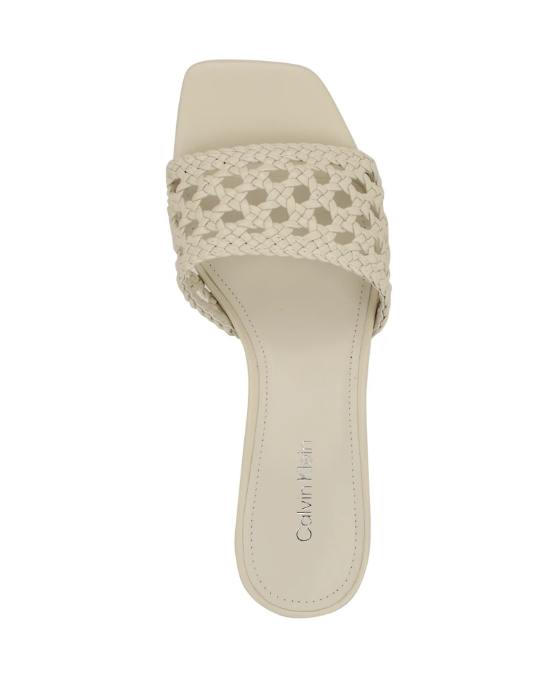 Calvin Klein Women's Brianny Woven Slip-On Sandals