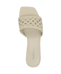 Calvin Klein Women's Brianny Woven Slip-On Sandals