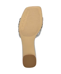 Calvin Klein Women's Brianny Woven Slip-On Sandals