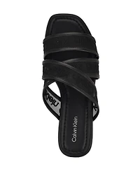 Calvin Klein Women's Bestina Strappy Logo Sandals