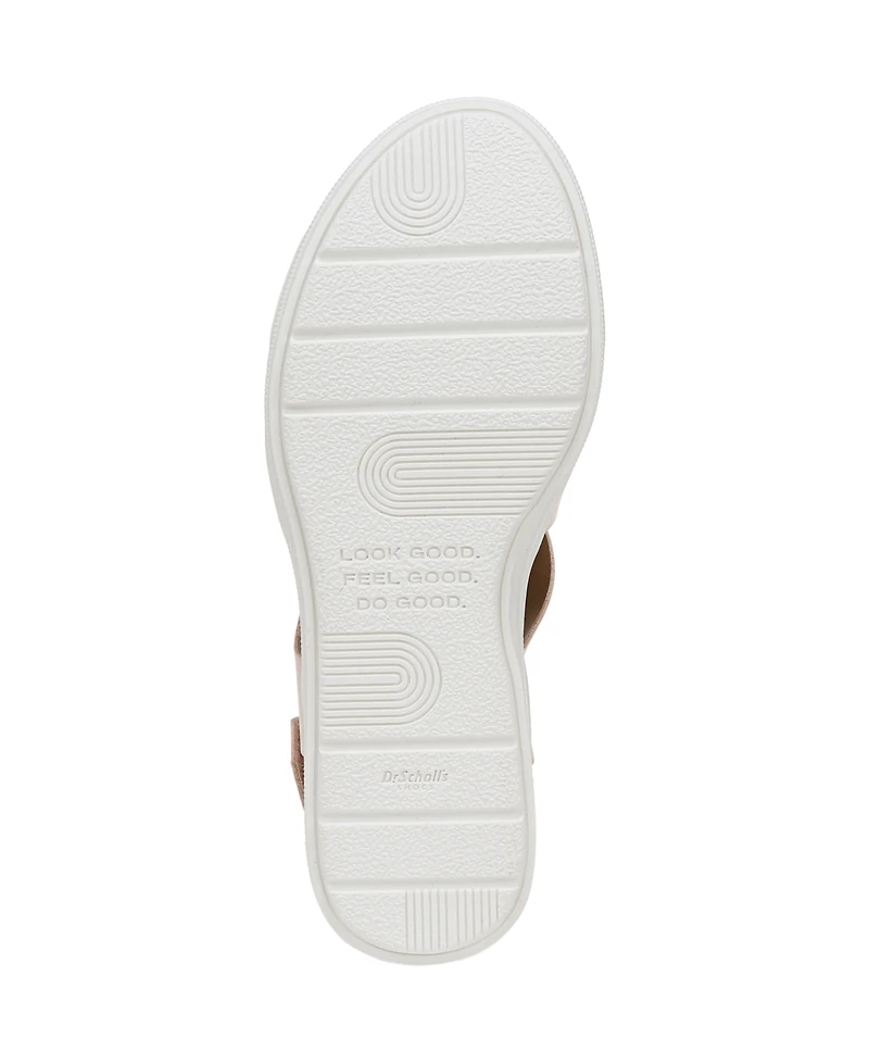 Dr. Scholl's Women's Time Off Sea Slingback Wedge Sandals